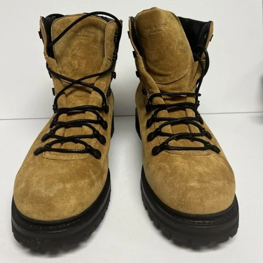 Rag & Bone Men's City Hiker Boot Oak Suede, Size US 12M, EUR 45
